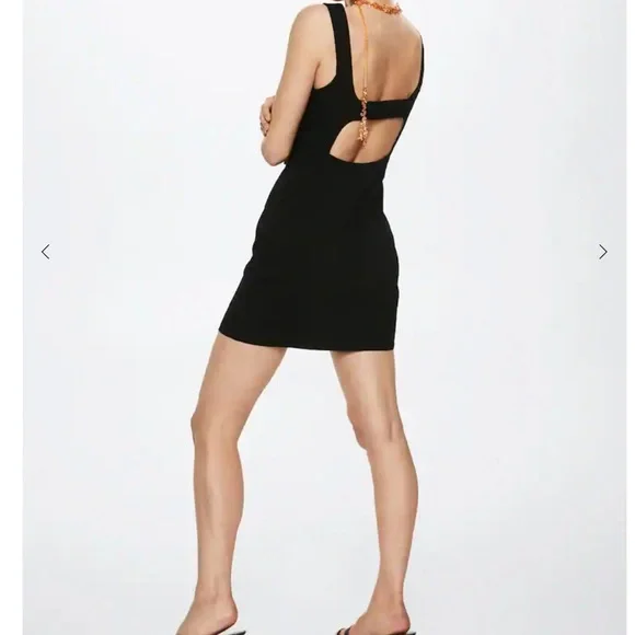cut out dress mango Mango Women's Cut-Out Knit Dress